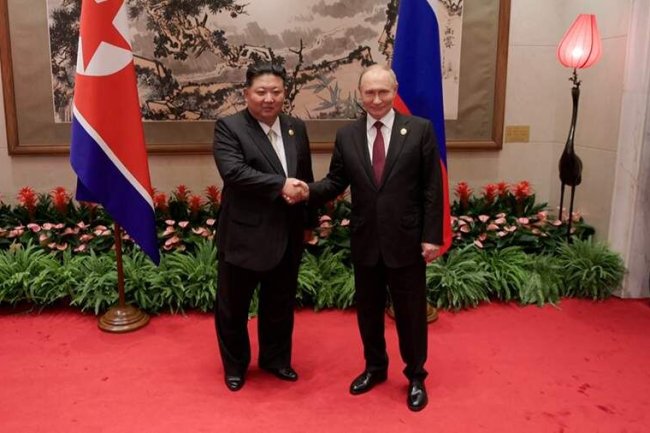 Путин и Ким Чен Ын в Пекине