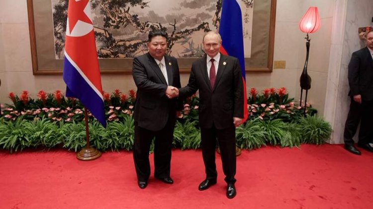 Путин и Ким Чен Ын в Пекине