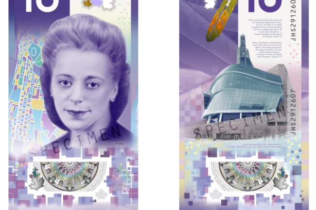 10 канадских долларов