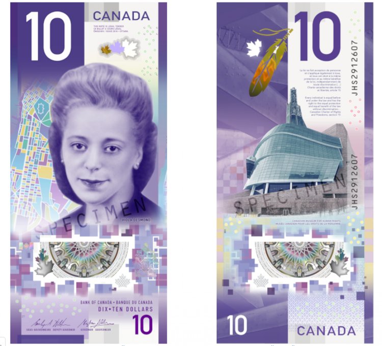 10 канадских долларов